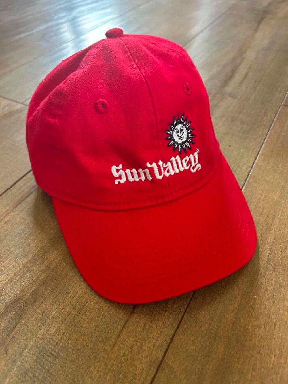 Sun Valley Red Baseball Hat with Velcro Closure from Audi FIS Ski World Cup Fina